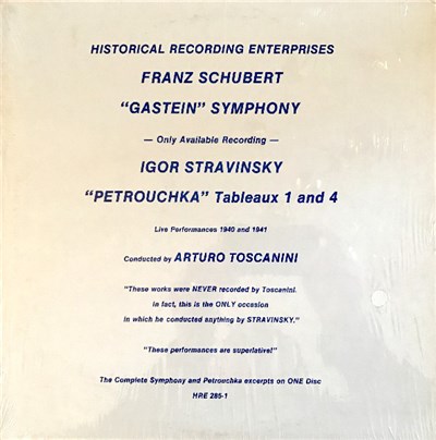 Franz Schubert / Igor Stravinsky - Arturo Toscanini - "Gastein" Symphony / Petrouchka (Tableaux 1 and 4) download mp3 flac
