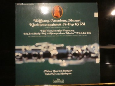 Wolfgang Amadeus Mozart, Melos-Quartett Stuttgart, Julia Rayson, Joh. Seb. Bach - Klarinettenquintett A-Dur KV 581 Quintet For Clarinet In A Major KV 581/ Fünf Vierstimmige Fugen Aus Joh. Se. Bach "Das Wohltemperierte Klavier" 2. Teil, KV 405 Five Fugues  download mp3 flac