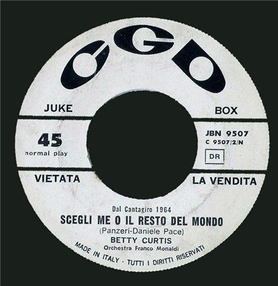 Betty Curtis - Mi Fa Piacere download mp3 flac