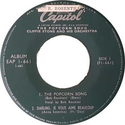 Cliffie Stone And His Orchestra - The Popcorn Song download mp3 flac