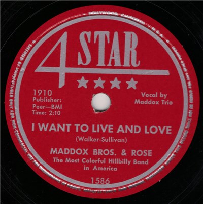 Maddox Brothers and Rose - I Want To Live And Love / I Wish I Was A Single Girl Again download mp3 flac