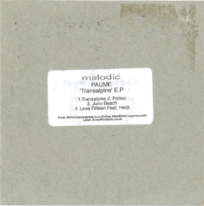 Paume - Transalpine EP download mp3 flac