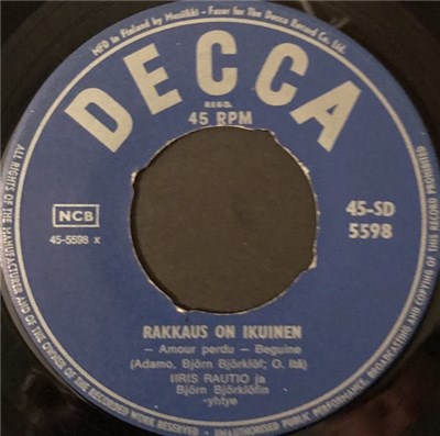 Iris Rautio, Björn Björklöfs Orkester - Rakkaus On Ikuinen / Miksi En download mp3 flac