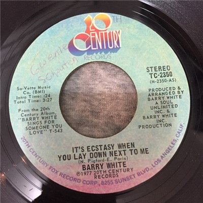 Barry White - It's Ecstasy When You Lay Down Next To Me download mp3 flac