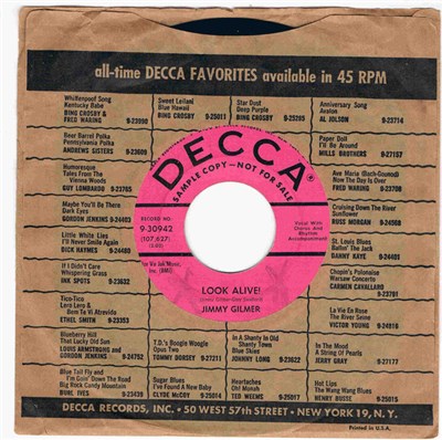 Jimmy Gilmer - Look Alive! / Because I Need You download mp3 flac
