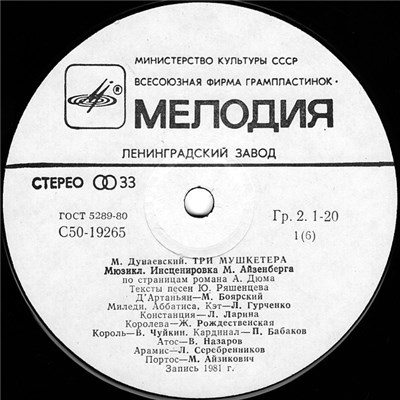 М. Дунаевский - Три Мушкетера download mp3 flac