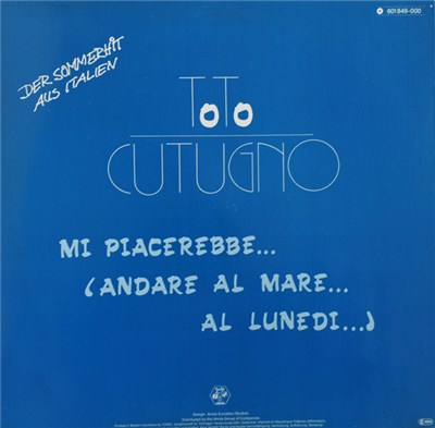 Toto Cutugno - Mi Piacerebbe... (Andare Al Mare Di Lunedì...) download mp3 flac