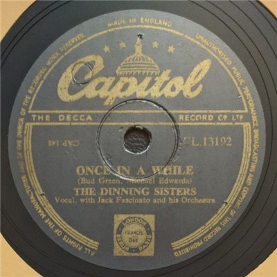 The Dinning Sisters - Once In A While / Oh! Mo'nah! download mp3 flac