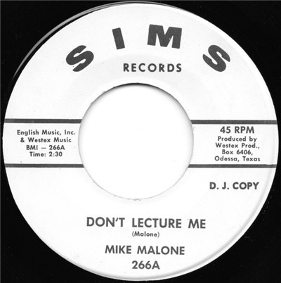 Mike Malone - Don't Lecture Me / Left, Right (Walking Back Home) download mp3 flac
