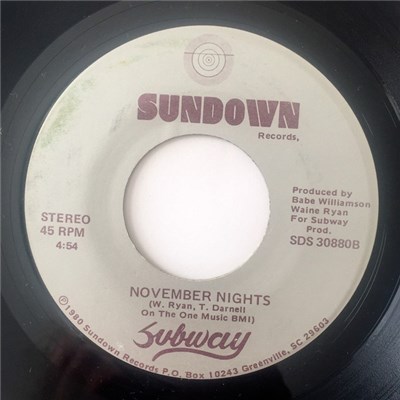 Subway - Love Of My Own / November Nights download mp3 flac
