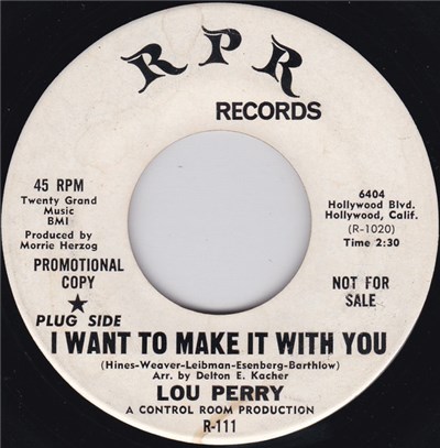 Lou Perry - I Want To Make It With You / Salesman download mp3 flac