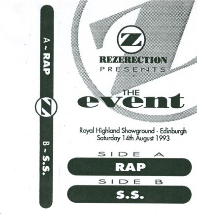 DJ Rap, DJ SS - Rezerection (The Event) 14th Aug 1993 download mp3 flac