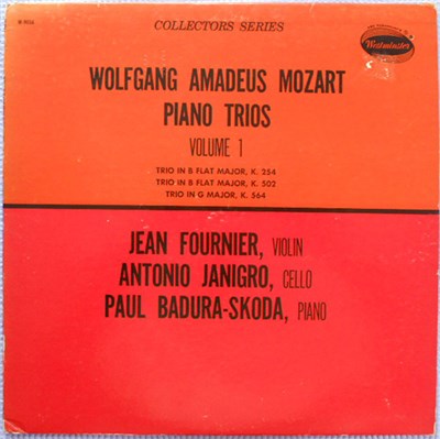 Wolfgang Amadeus Mozart, Jean Fournier, Antonio Janigro, Paul Badura-Skoda - Piano Trios Volume 1 download mp3 flac