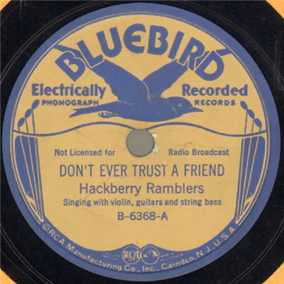 Hackberry Ramblers - Don't Ever Trust A Friend / Sonny Boy download mp3 flac
