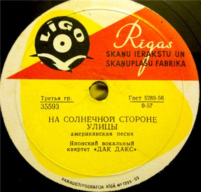 Японский Вокальный Квартет «Дак Дакс» - На Солнечной Стороне Улицы / Позволь Назвать Тебя Любимой download mp3 flac