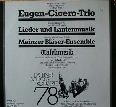Eugen Cicero Trio, Ursula Edeling, Lutz Kirchhof, Mainzer Bläser-Ensemble, Klaus Rainer Schöll, Fred Metzler, Kammerorchester Camberg, Herbert Siebert, Willy Schmidt - Idsteiner Schloss-Konzerte '78 download mp3 flac