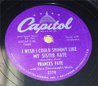 Frances Faye - I Wish I Could Shimmy Like My Sister Kate / She Looks download mp3 flac