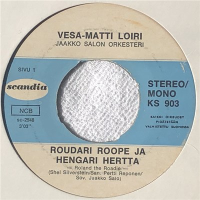 Vesa-Matti Loiri, Jaakko Salon Orkesteri - Roudari Roope Ja Hengari Hertta download mp3 flac