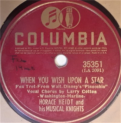 Horace Heidt And His Musical Knights - When You Wish Upon A Star / Give A Little Whistle download mp3 flac