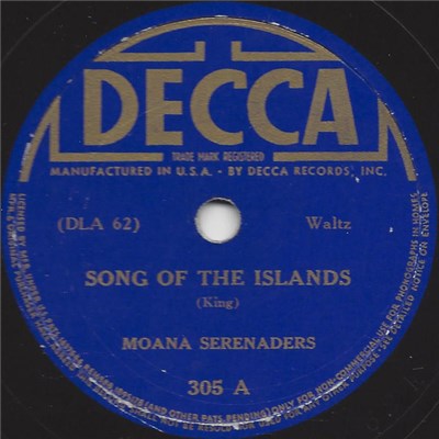 Moana Serenaders - Song Of The Islands / King's Serenade download mp3 flac