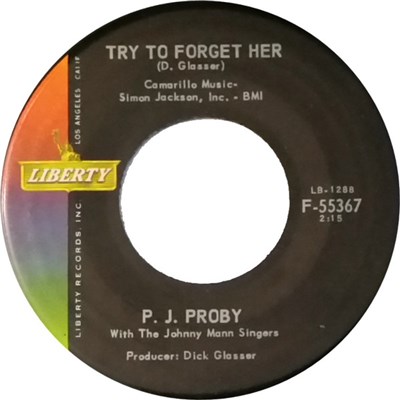 P.J. Proby With The Johnny Mann Singers - Try To Forget Her download mp3 flac
