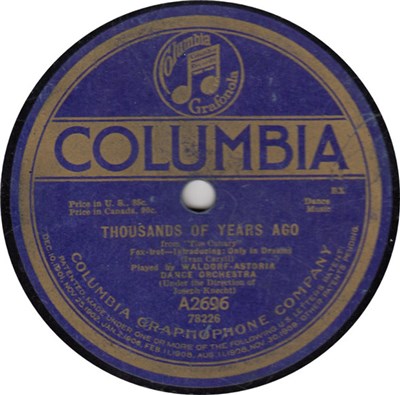 Waldorf-Astoria Dance Orchestra - Thousands Of Years Ago / I Wonder Whether I've Loved You All My Life download mp3 flac
