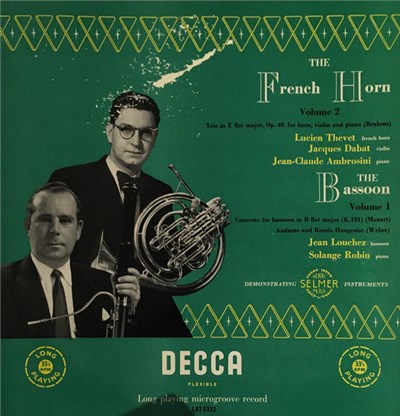 Lucien Thévet, Jacques Dabat, Jean-Claude Ambrosini Play Brahms, Jean Louchez, Solange Robin Play Weber - The French Horn, Vol. 2 Trio in E Flat Major, Op. 40 / The Bassoon, Vol. 1 Concerto For Bassoon in B Flat Major (K.191) / Andante And Rondo Hongroise download mp3 flac