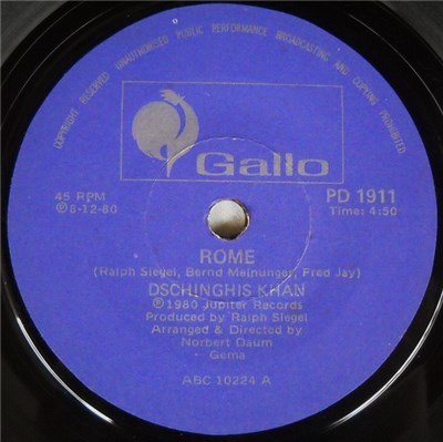 Dschinghis Khan - Rome / The Strangers download mp3 flac