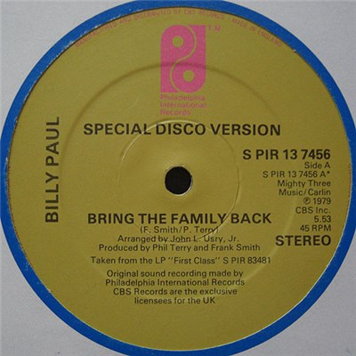 Billy Paul - Bring The Family Back download mp3 flac