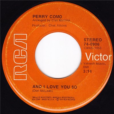 Perry Como - And I Love Her So download mp3 flac