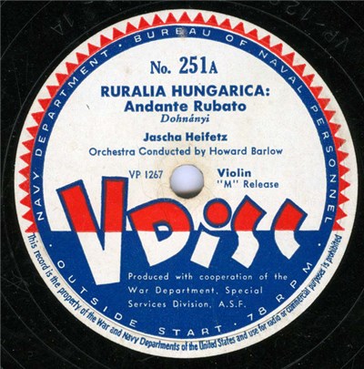 Jascha Heifetz / Andre Kostelanetz And His Orchestra - Ruralia Hungarica: Andante Rubato / Voices Of Spring download mp3 flac