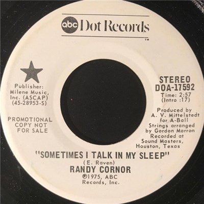 Randy Cornor - Sometimes I Talk In My Sleep download mp3 flac