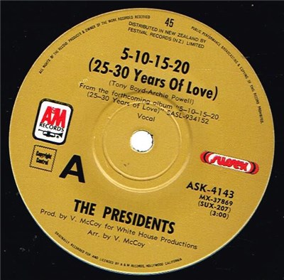 The Presidents - 5-10-15-20 (25-30 Years Of Love) download mp3 flac