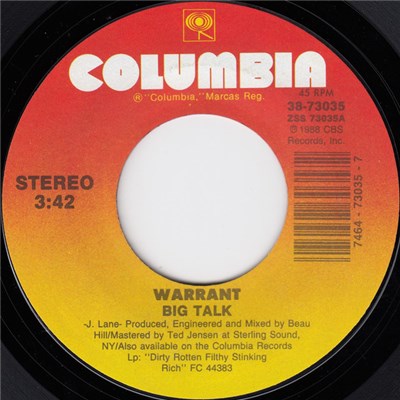Warrant - Big Talk download mp3 flac