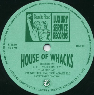 House Of Whacks - The Vapours / I'm Not Telling You Again download mp3 flac