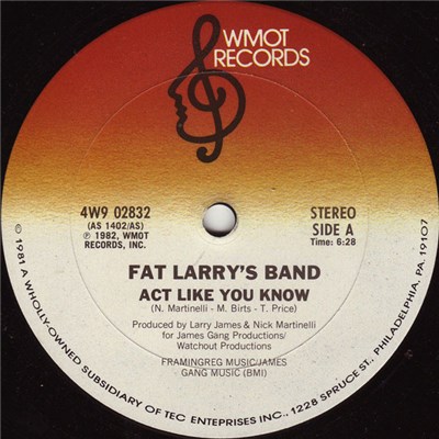 Fat Larry's Band - Act Like You Know download mp3 flac