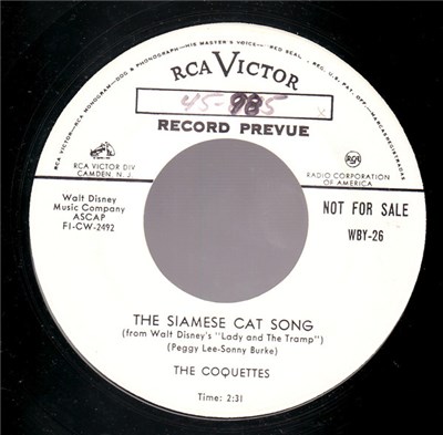 The Coquettes - The Siamese Cat Song / Lady download mp3 flac