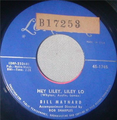 Bill Maynard - Hey Liley, Liley, Lo / Lonely Road download mp3 flac