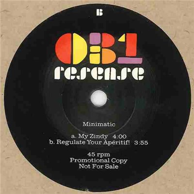 Minimatic - My Zindy / Regulate Your Aperitif! download mp3 flac