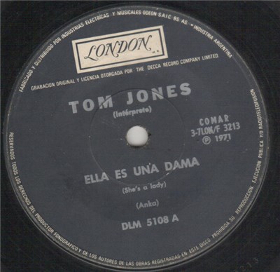 Tom Jones - Ella Es Una Dama / A Mi Manera download mp3 flac