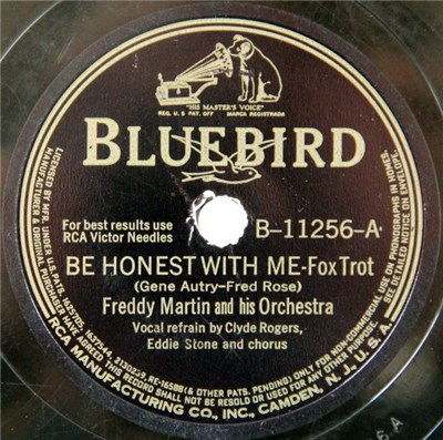 Freddy Martin And His Orchestra - Be Honest With Me / Blue Champagne download mp3 flac