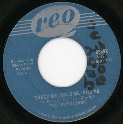 The Inspirations - Touch Me, Hold Me, Kiss Me / What Am I Gonna Do With You, Hey Baby download mp3 flac