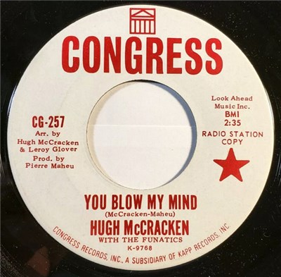 Hugh McCracken With The Funatics - You Blow My Mind / Buzz In My Head download mp3 flac