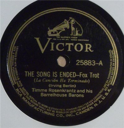 Timme Rosenkrantz And His Barrelhouse Barons - The Song Is Ended / When Day Is Done download mp3 flac
