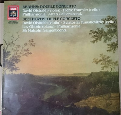 Beethoven / Brahms - David Oistrakh, Sviatoslav Knushevitsky, Lev Oborin, Pierre Fournier, Philharmonia Orchestra, Sir Malcolm Sargent, Alceo Galliera - Brahms: Double Concerto, Beethoven: Triple Concerto download mp3 flac