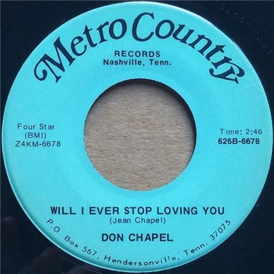 Don Chapel - Will I Ever Stop Loving You / (You're) Just Like Summer download mp3 flac