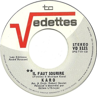 Karo - Il Faut Sourire / Dans Le Ventre D'une Enorme Baleine download mp3 flac