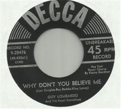 Guy Lombardo And His Royal Canadians - Because You're Mine / Why Don't You Believe Me download mp3 flac