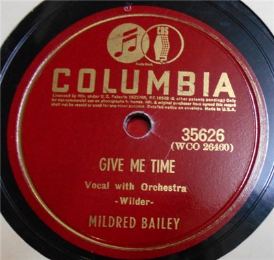Mildred Bailey - Give Me Time / I'm Nobody's Baby download mp3 flac