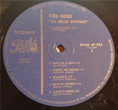 Tino Rossi - "La Belle Epoque" download mp3 flac